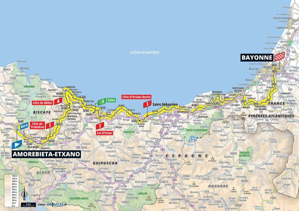Tour de France 2023 stage 3 preview Route map and profile of 209km